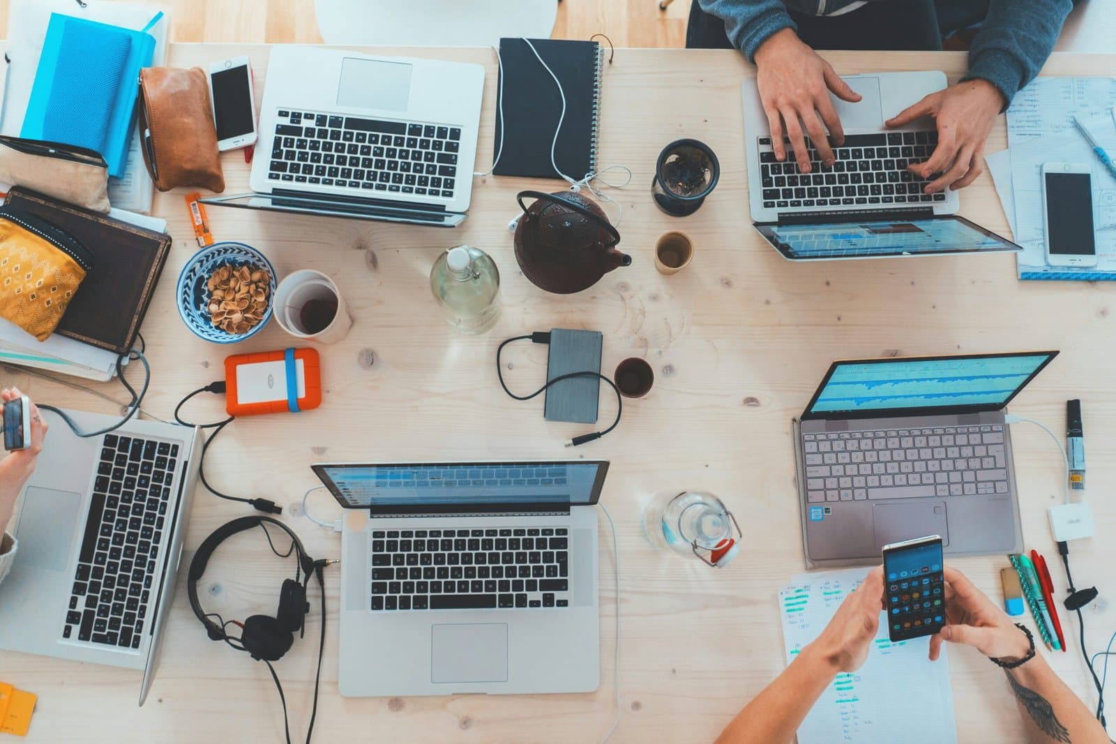Collaborative team of developers innovating in a modern tech environment